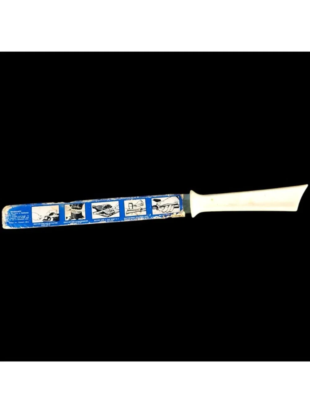 Vintage Quikut Quikkle Multi-Use Knife Frozen Food/Bread/Meat Stainless Steel 16